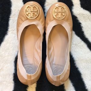 Tory Burch Nude Flats